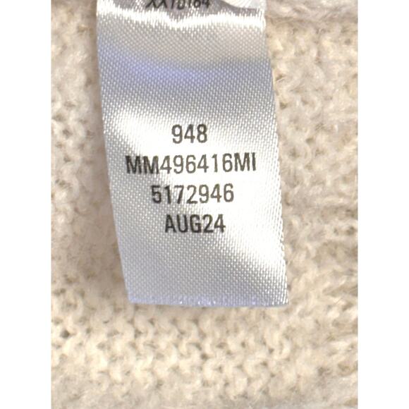 Melrose And Market NWT Open Front Cardigan L Cream Oversized Lagenlook Sweater - Picture 7 of 8